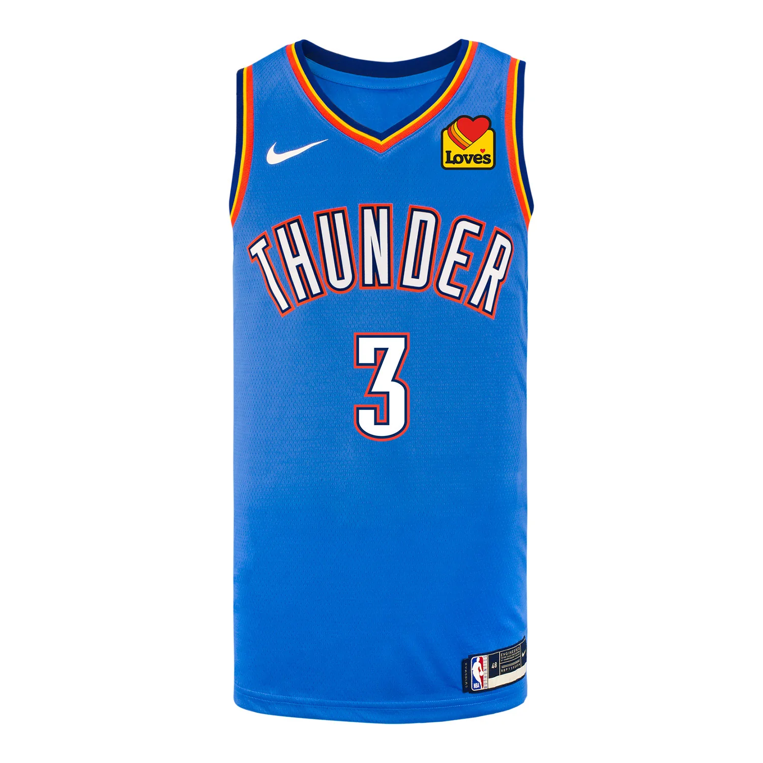 OKLAHOMA CITY THUNDER JARED McCAIN ICON SWINGMAN JERSEY - 2025-26 - Image 2