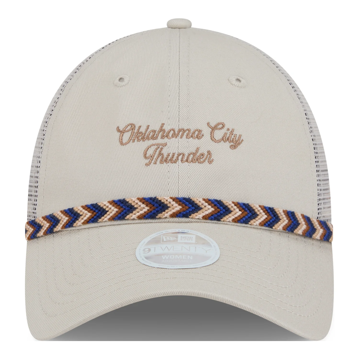 LADIES OKC THUNDER NEW ERA 920 FISHTAIL MESHBACK HAT - Image 4