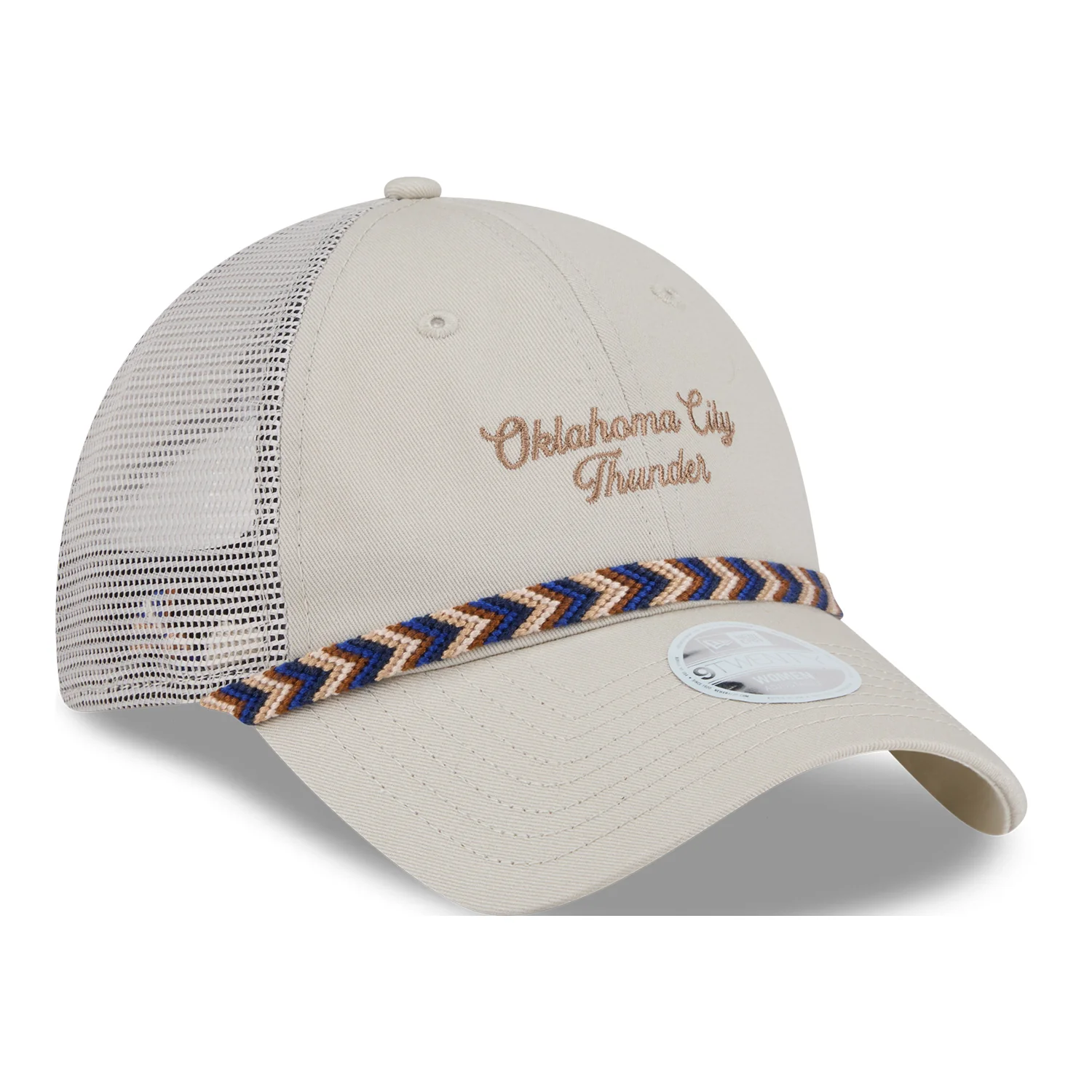 LADIES OKC THUNDER NEW ERA 920 FISHTAIL MESHBACK HAT - Image 6