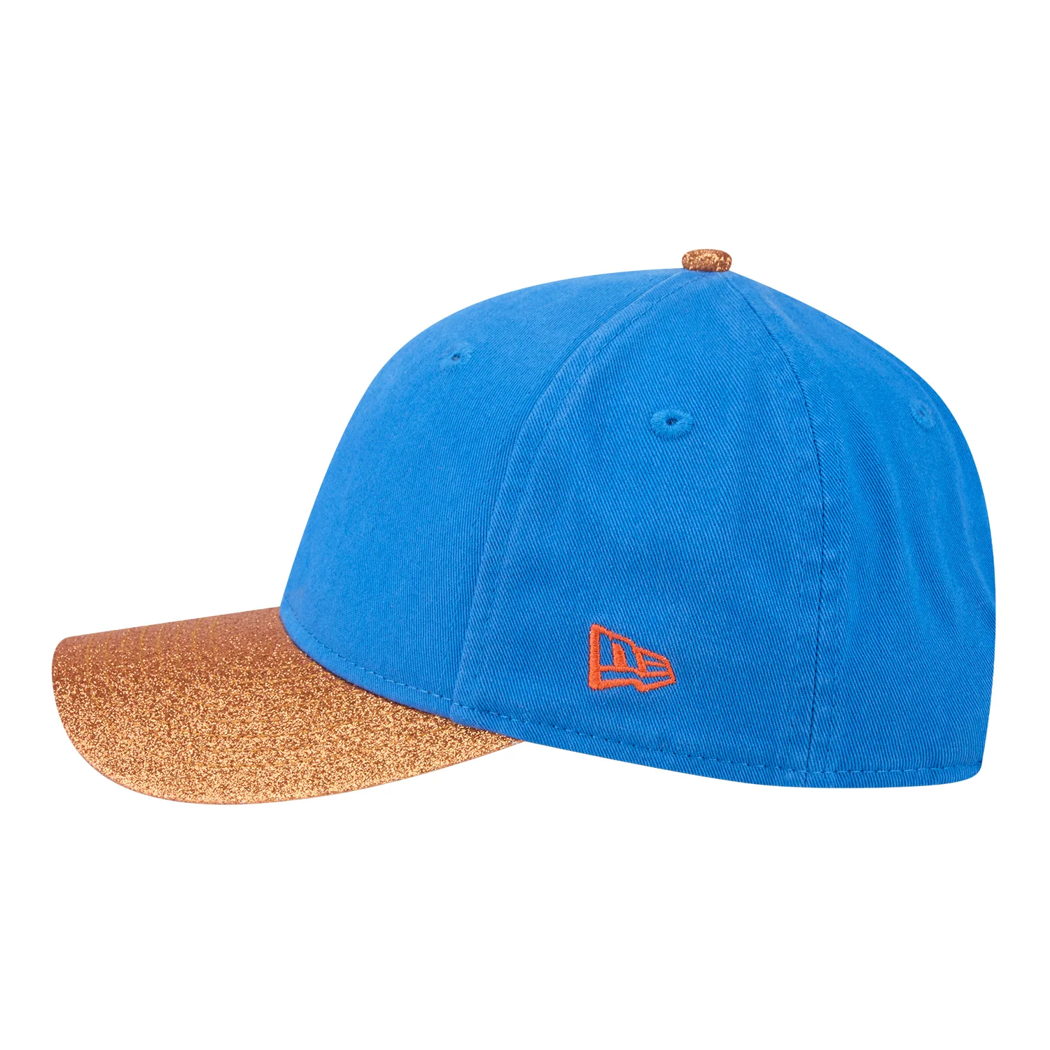 Ladies OKC Thunder New Era 9Forty M-Crown Offset Glitter Snap Hat - Image 7