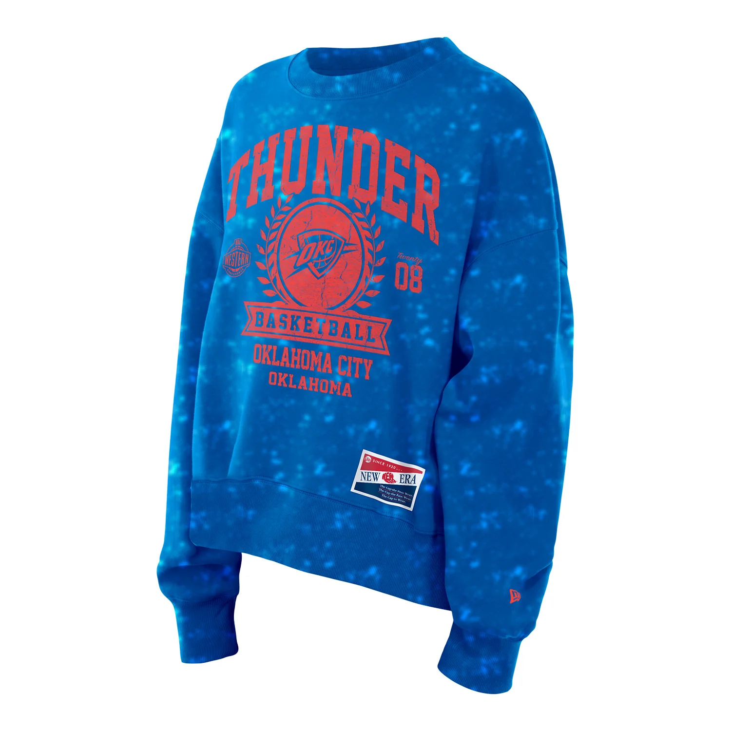 Ladies OKC Thunder New Era Mineral Wash Crewneck