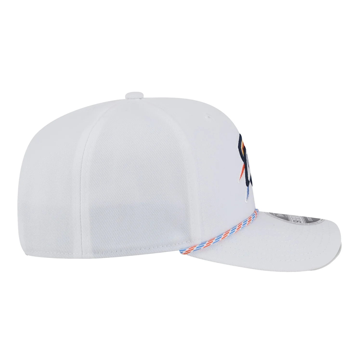 OKLAHOMA CITY THUNDER NEW ERA 970 STRETCH SNAP ROPE WHITE SNAPBACK - Image 6