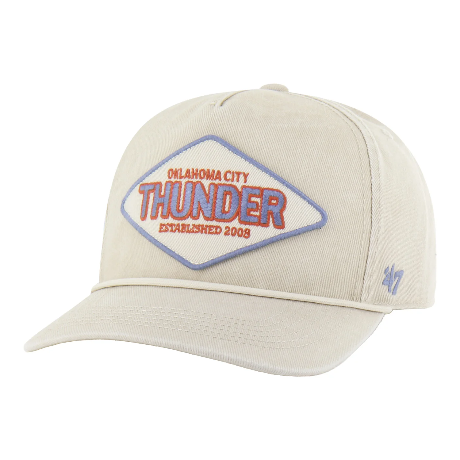 OKC THUNDER 47 BRAND HITCH RF ROPE SNAPBACK