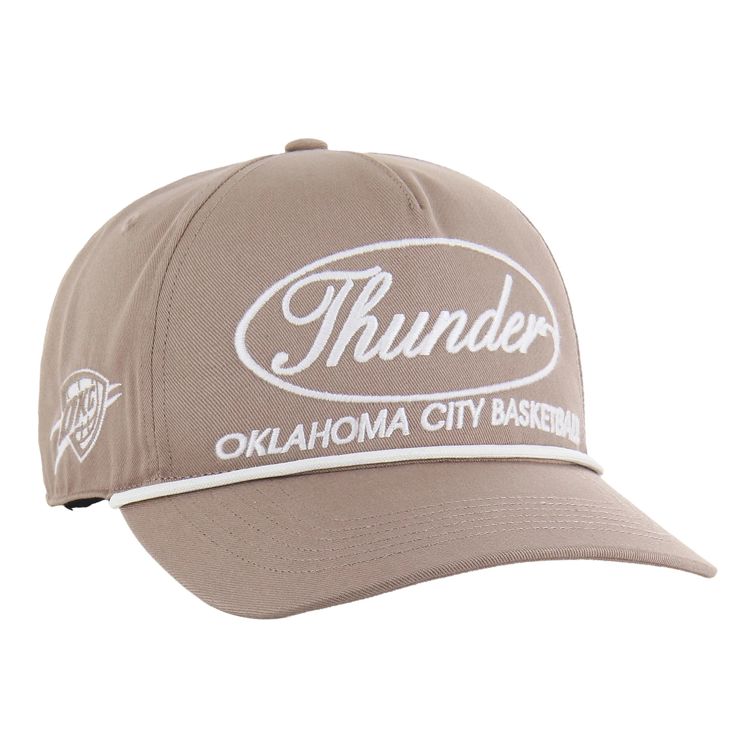 OKC THUNDER 47 BRAND FOUNDATION BROWN HITCH RF ROPE SNAPBACK - Image 3
