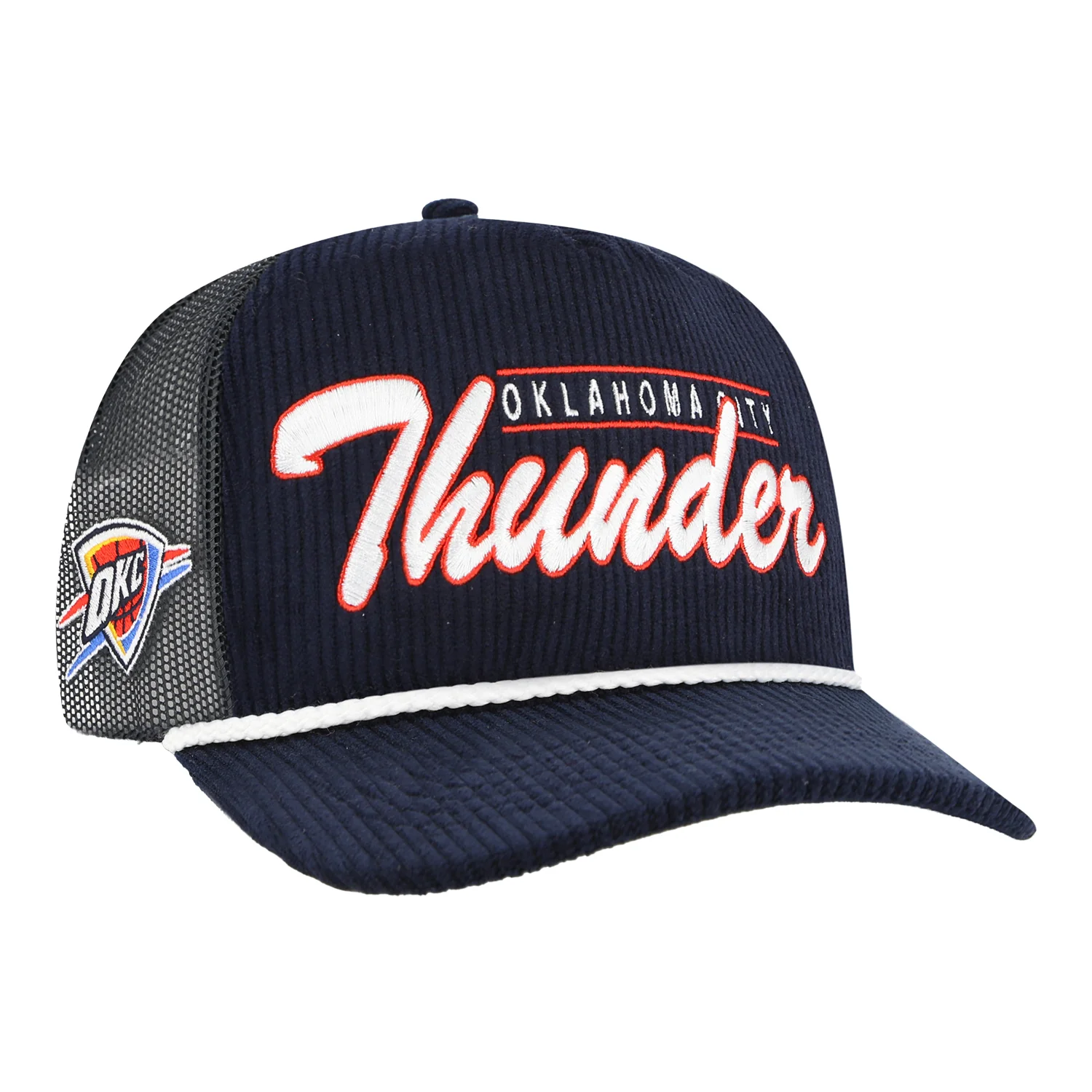 OKC THUNDER 47 BRAND CORDUROY HITCH MESHBACK - Image 3