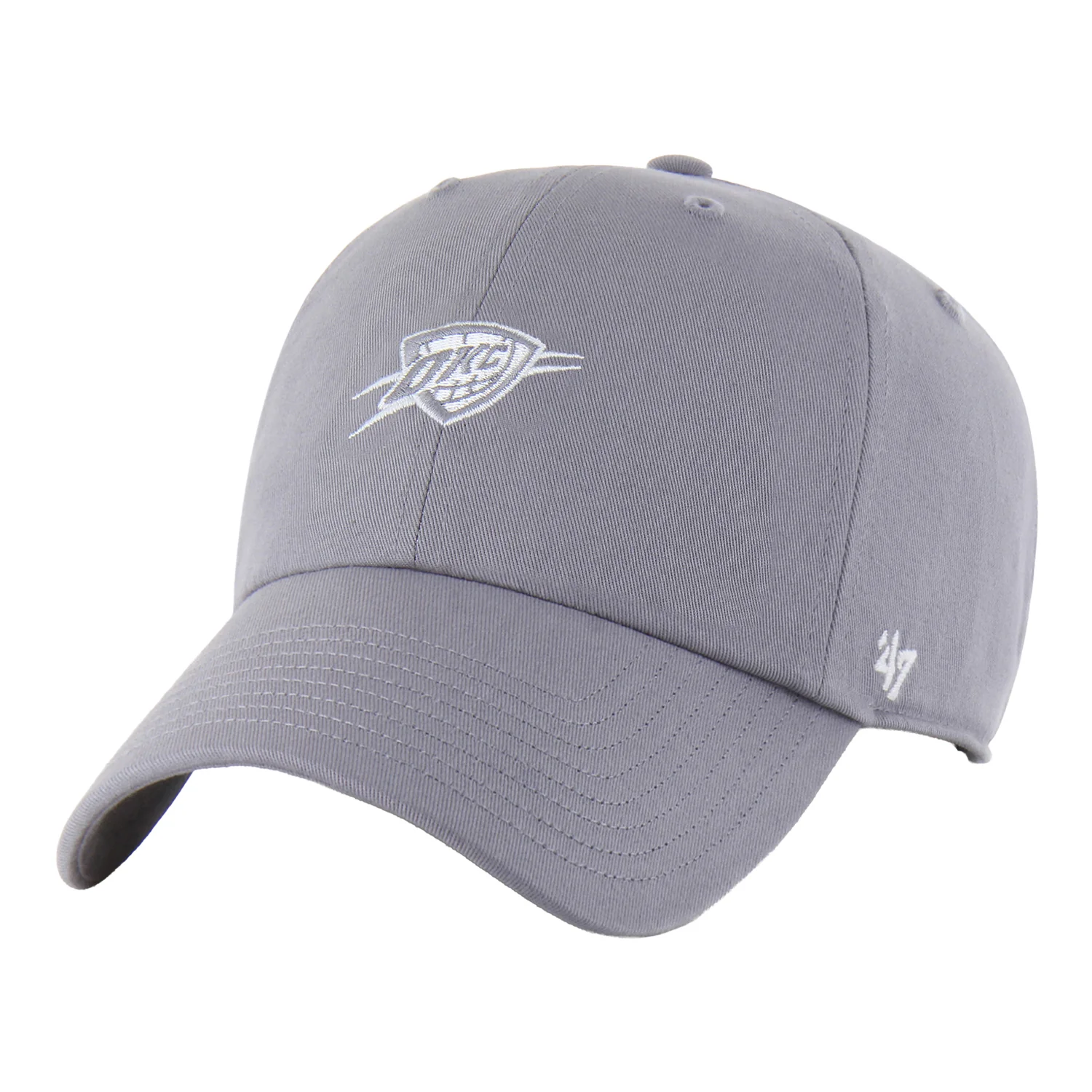 OKC THUNDER 47 BRAND CLEAN UP GREY FOUNDATION HAT