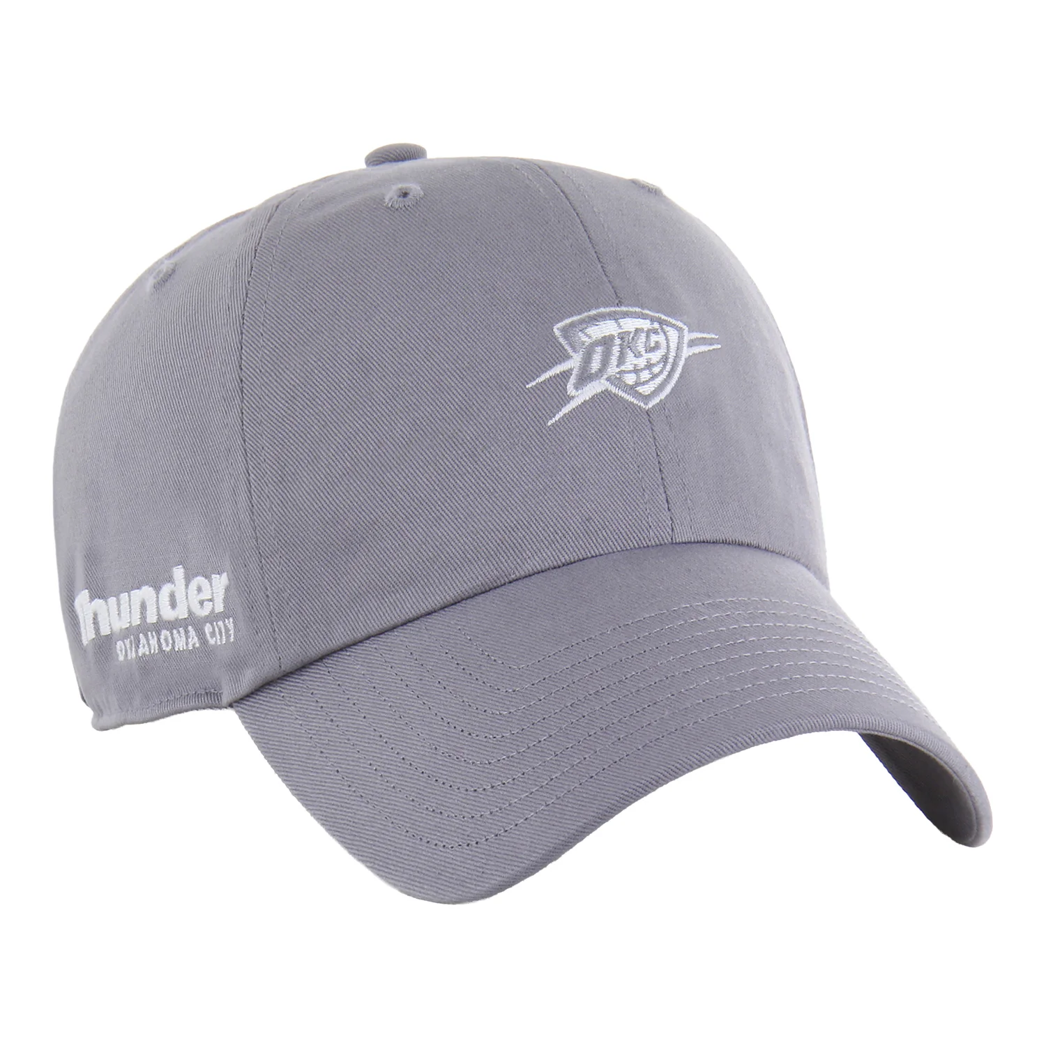 OKC THUNDER 47 BRAND CLEAN UP GREY FOUNDATION HAT - Image 3