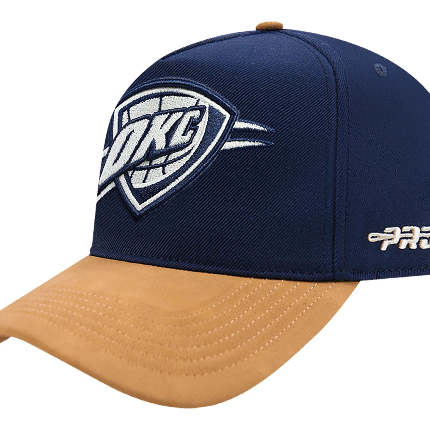 OKC THUNDER PRO STANDARD SUEDE PRO PINCH NAVY SNAPBACK - Image 4