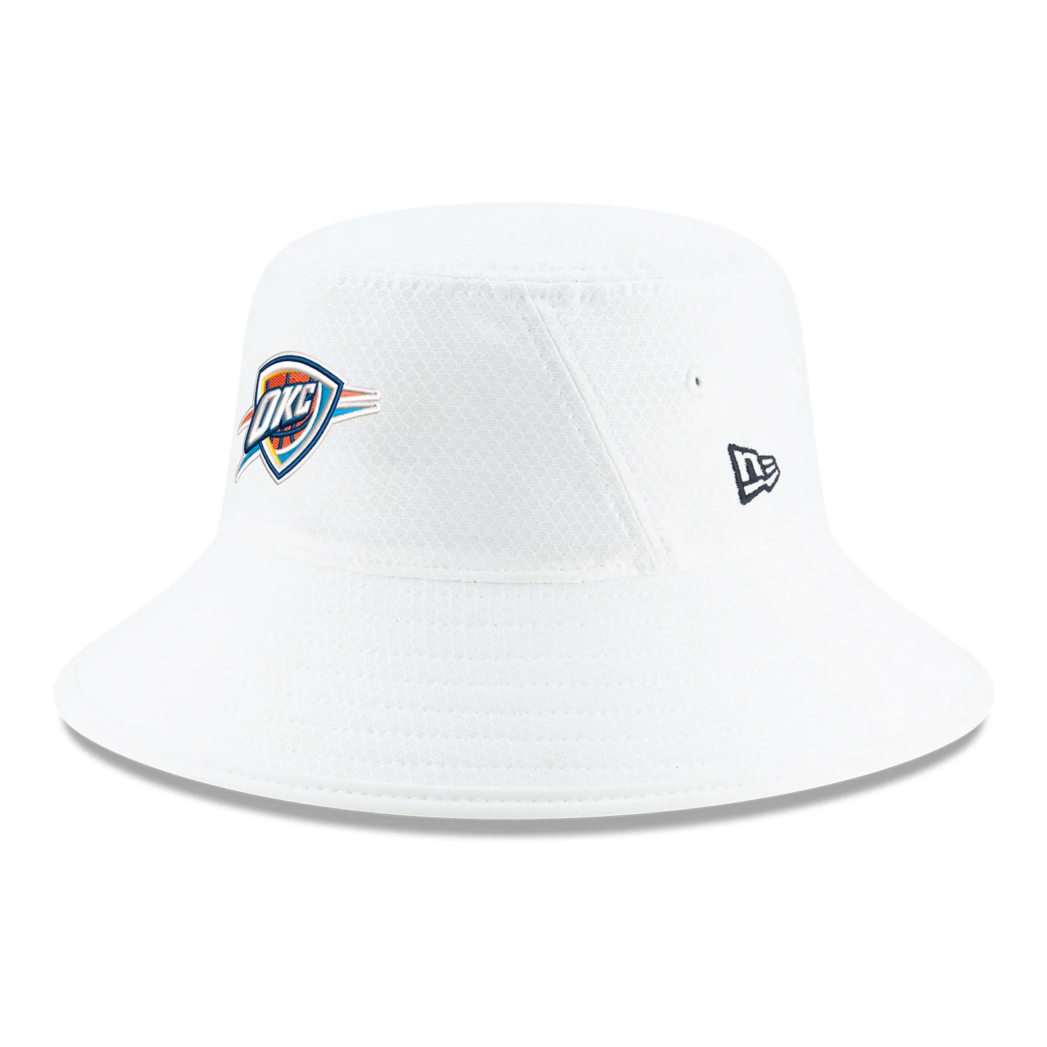 OKC THUNDER NEW ERA WHITE BUCKET HAT - Image 3