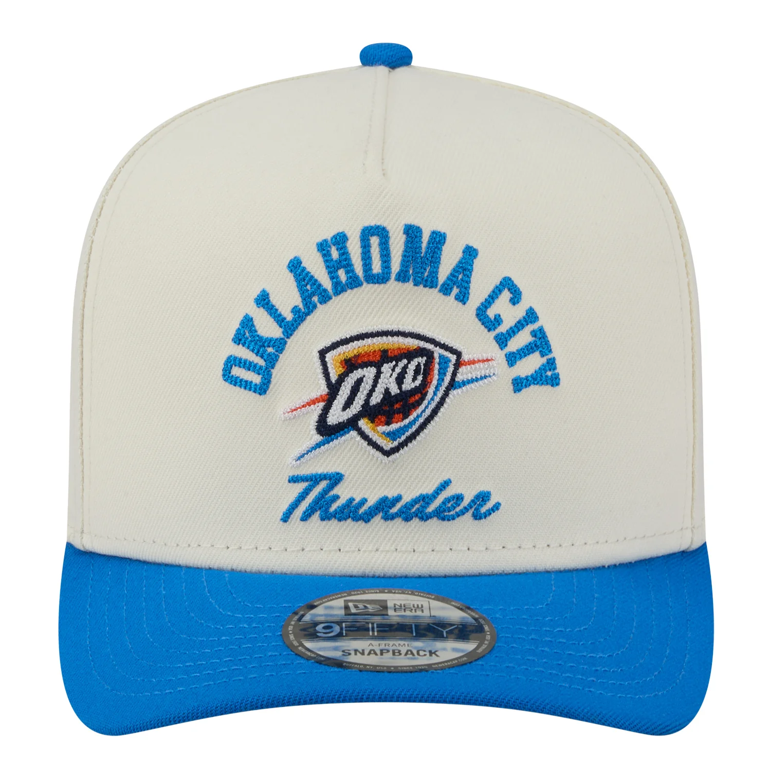 OKC Thunder New Era 9Fifty A-Frame Arched Snap Hat - Image 3