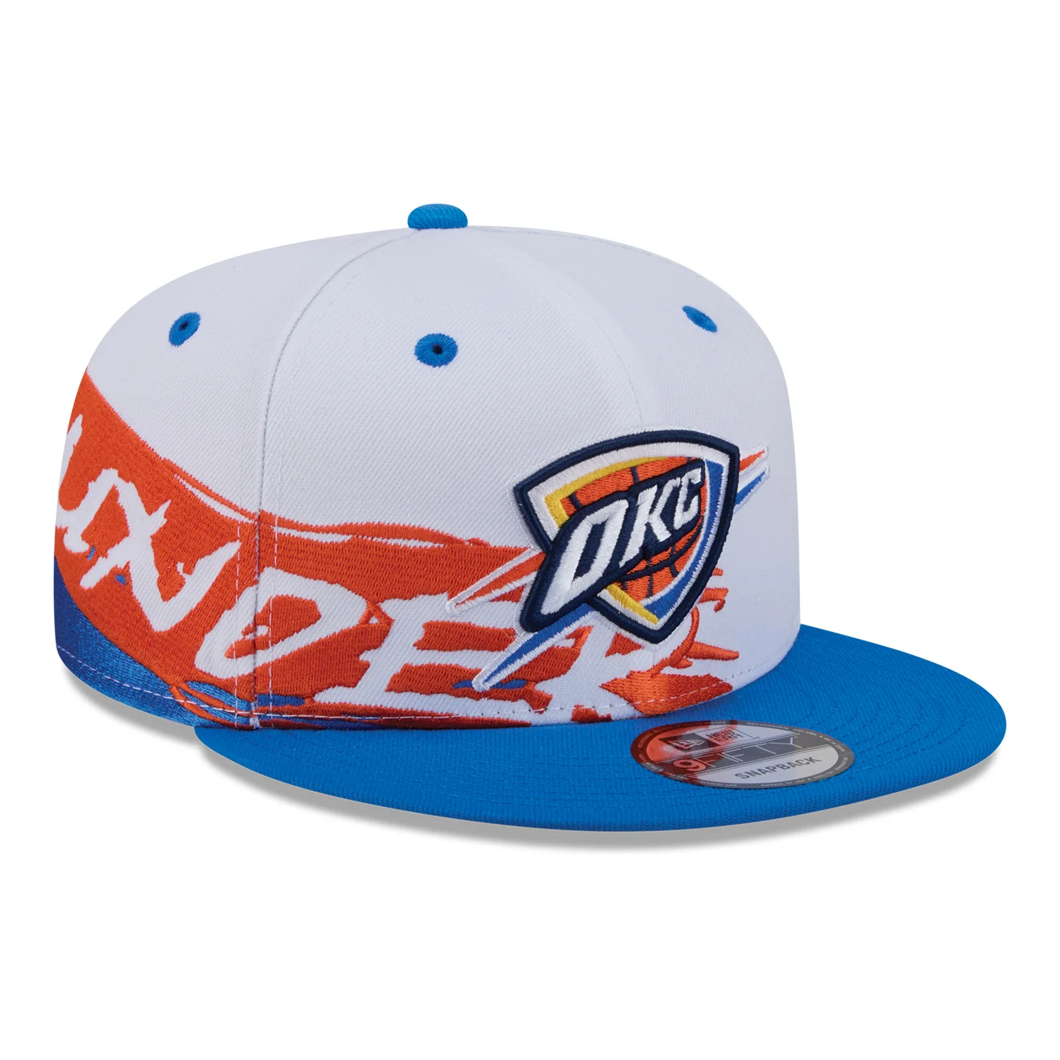 OKC Thunder New Era 9Fifty Swept Snap Hat - Image 3