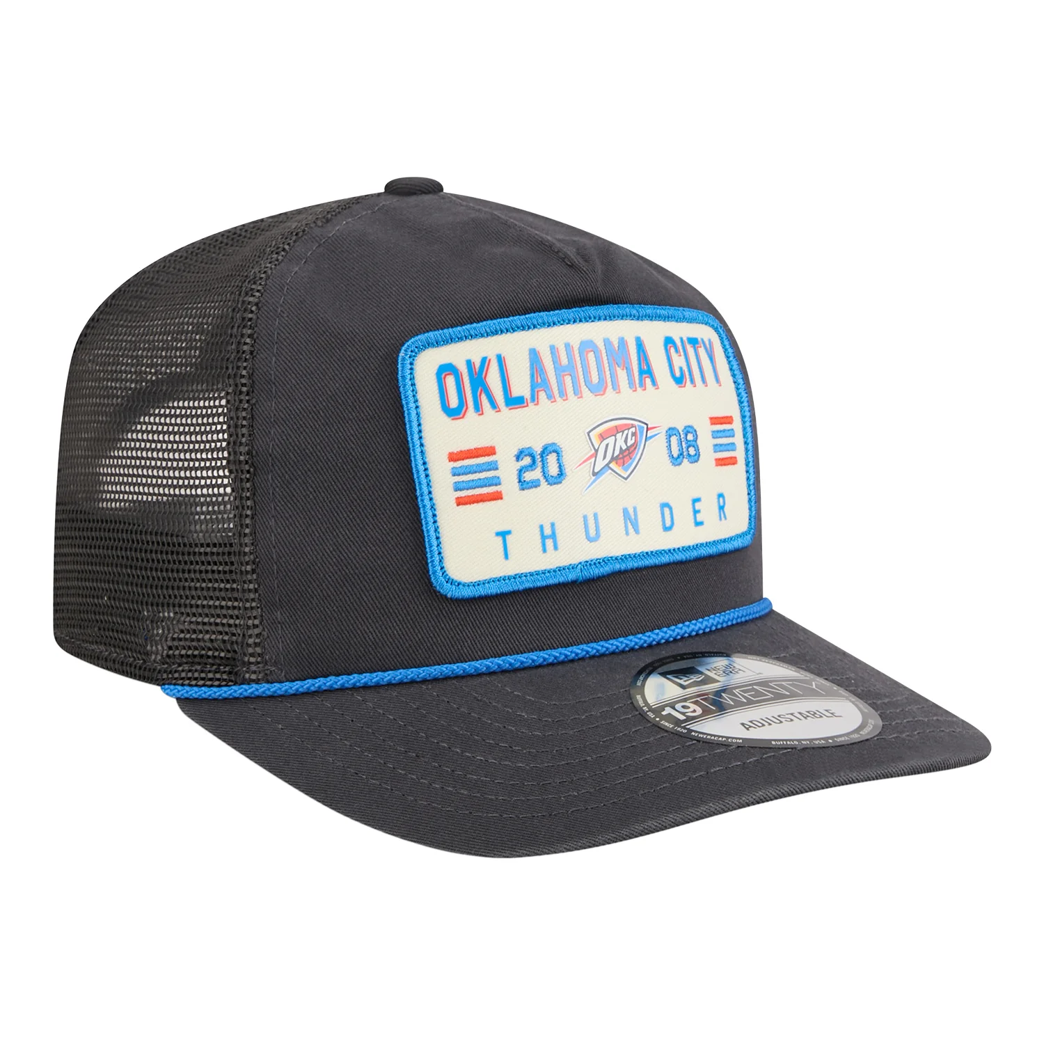 OKC Thunder New Era 19Twenty Washed Rope Snapback Hat - Image 7