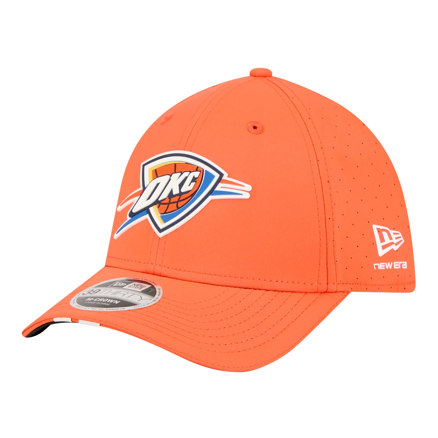 OKC Thunder New Era 39Thirty M-Crown Assist Flex Hat