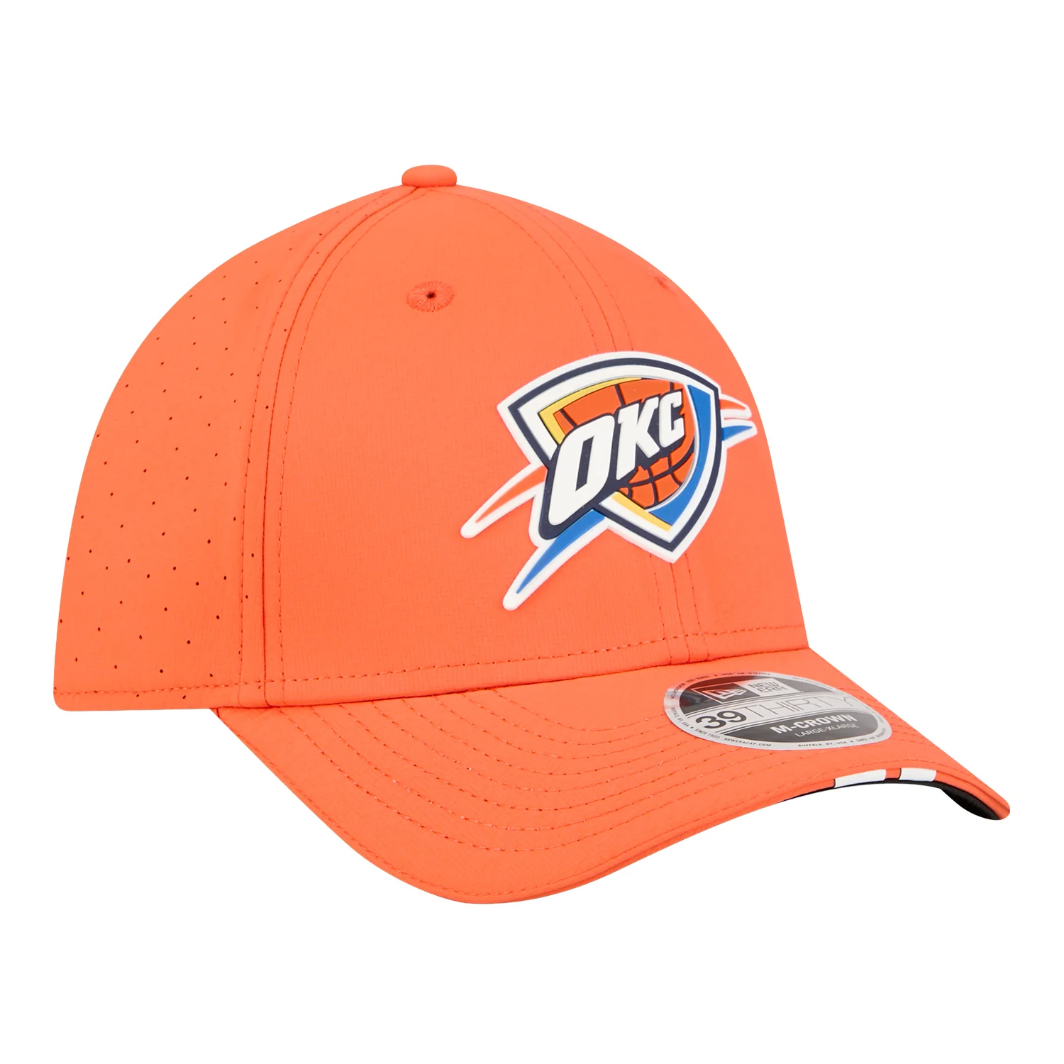OKC Thunder New Era 39Thirty M-Crown Assist Flex Hat - Image 7