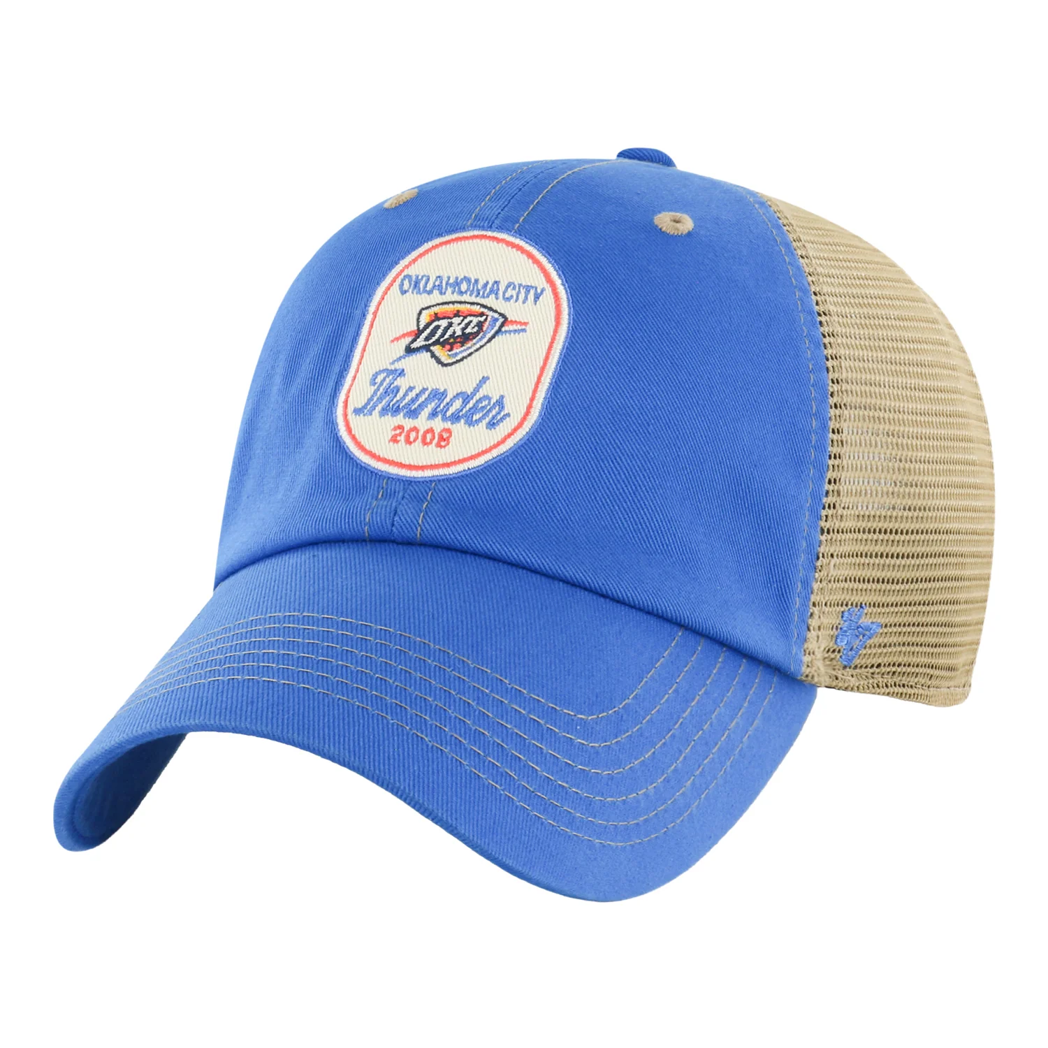 OKC Thunder 47 Brand Cross Patch Clean Up Hat