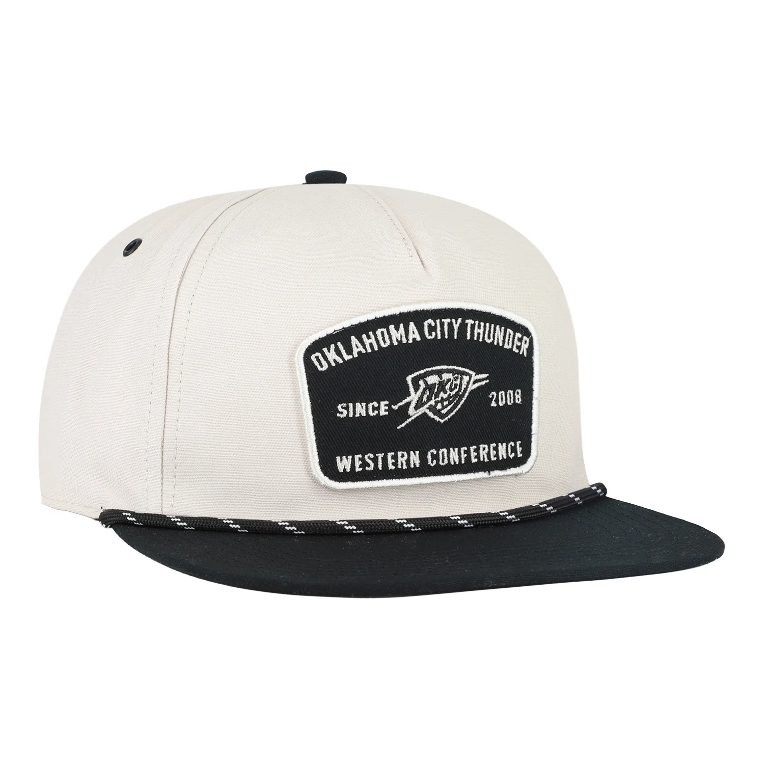 OKC Thunder 47 Brand Lunar Patch Captain Snap Hat - Image 3