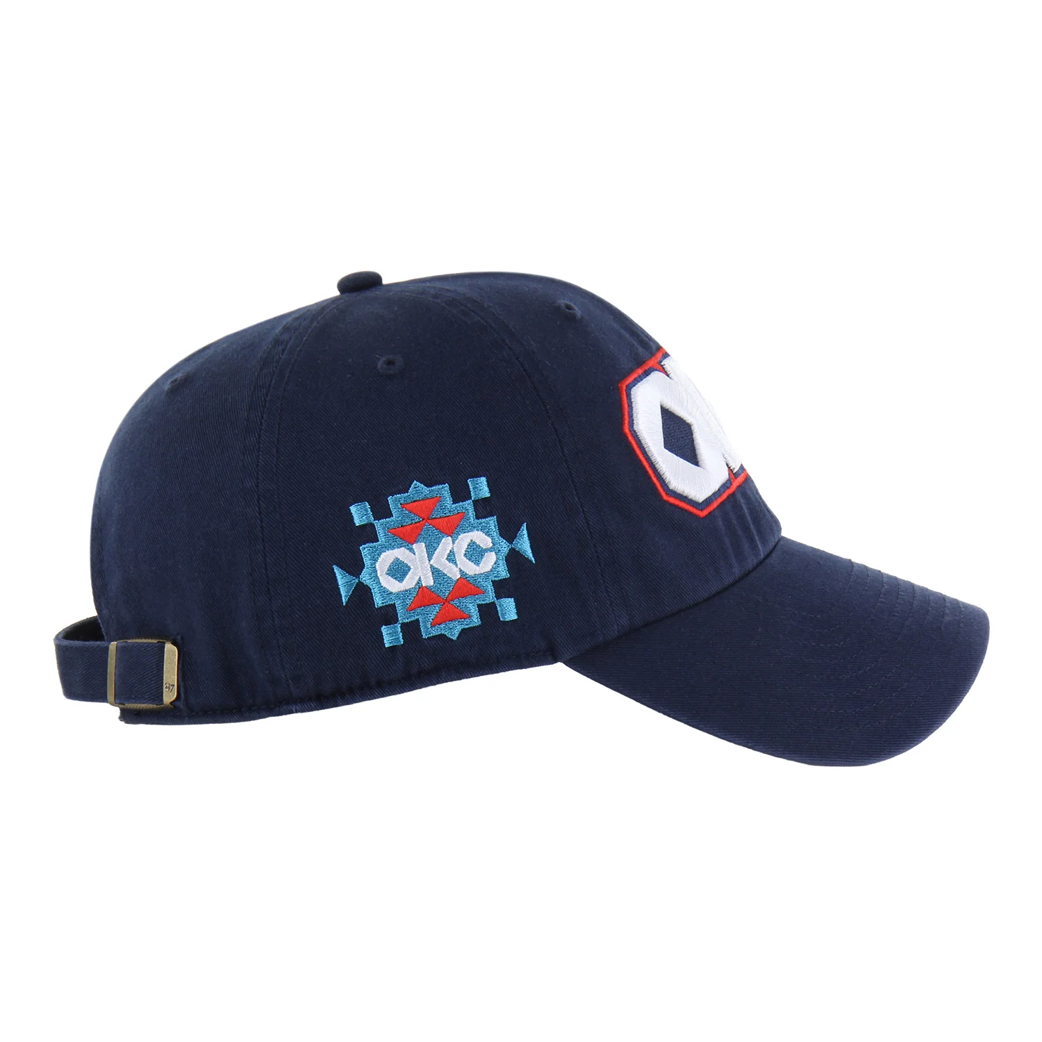 2025-26 OKC THUNDER 47 BRAND CITY EDITION CLEAN UP HAT - Image 3