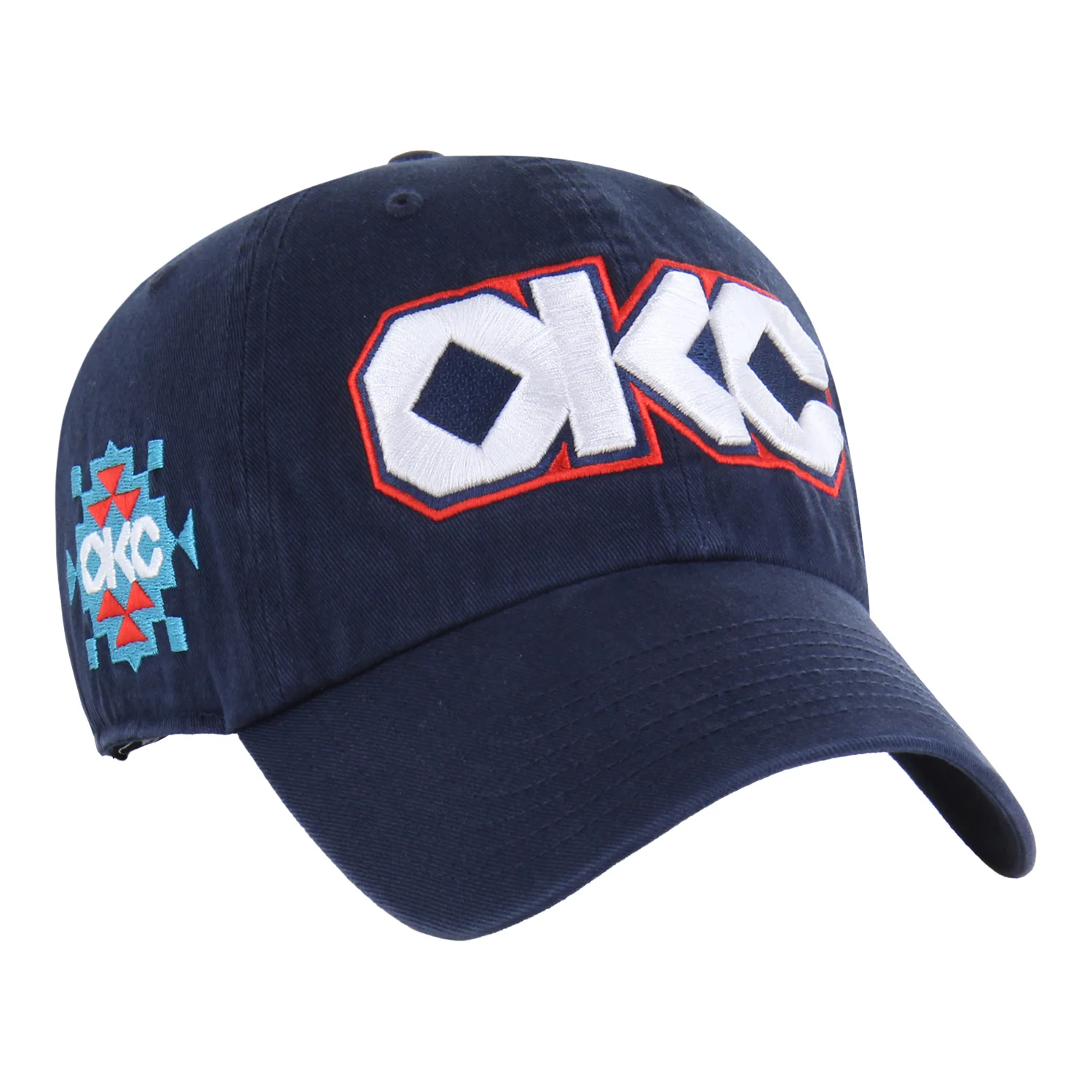 2025-26 OKC THUNDER 47 BRAND CITY EDITION CLEAN UP HAT - Image 4