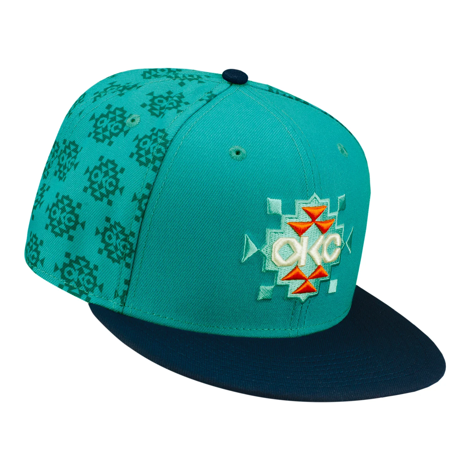 OKC Thunder 2025-26 City Edition New Era 9Fifty Native AOP Snapback - Image 3