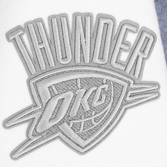 OKC THUNDER PRO STANDARD COLORBLOCK VARSITY JACKET - Image 7