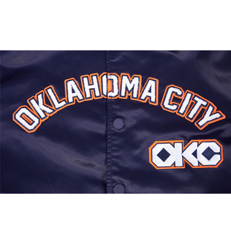 2025-26 CITY EDITION OKC THUNDER PRO STANDARD BOMBER JACKET - Image 9