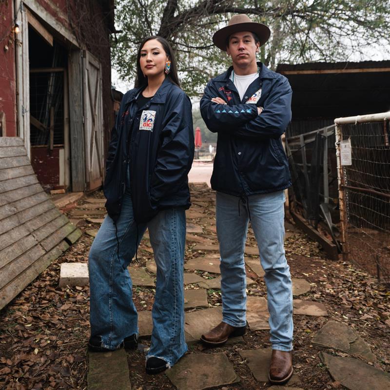 OKC Thunder X Round21 Native Heritage Coaches Jacket - Image 4