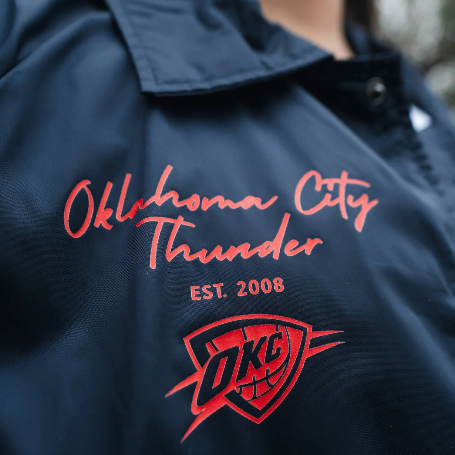 OKC Thunder X Round21 Native Heritage Coaches Jacket - Image 8