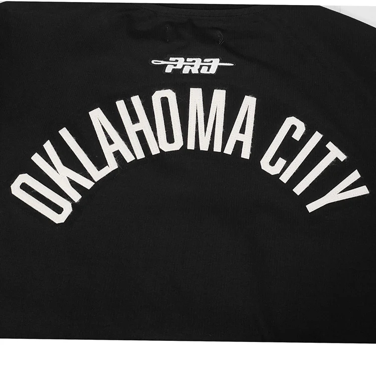 OKC THUNDER PRO STANDARD MODERN ORIGINALS BLACK T-SHIRT - Image 8