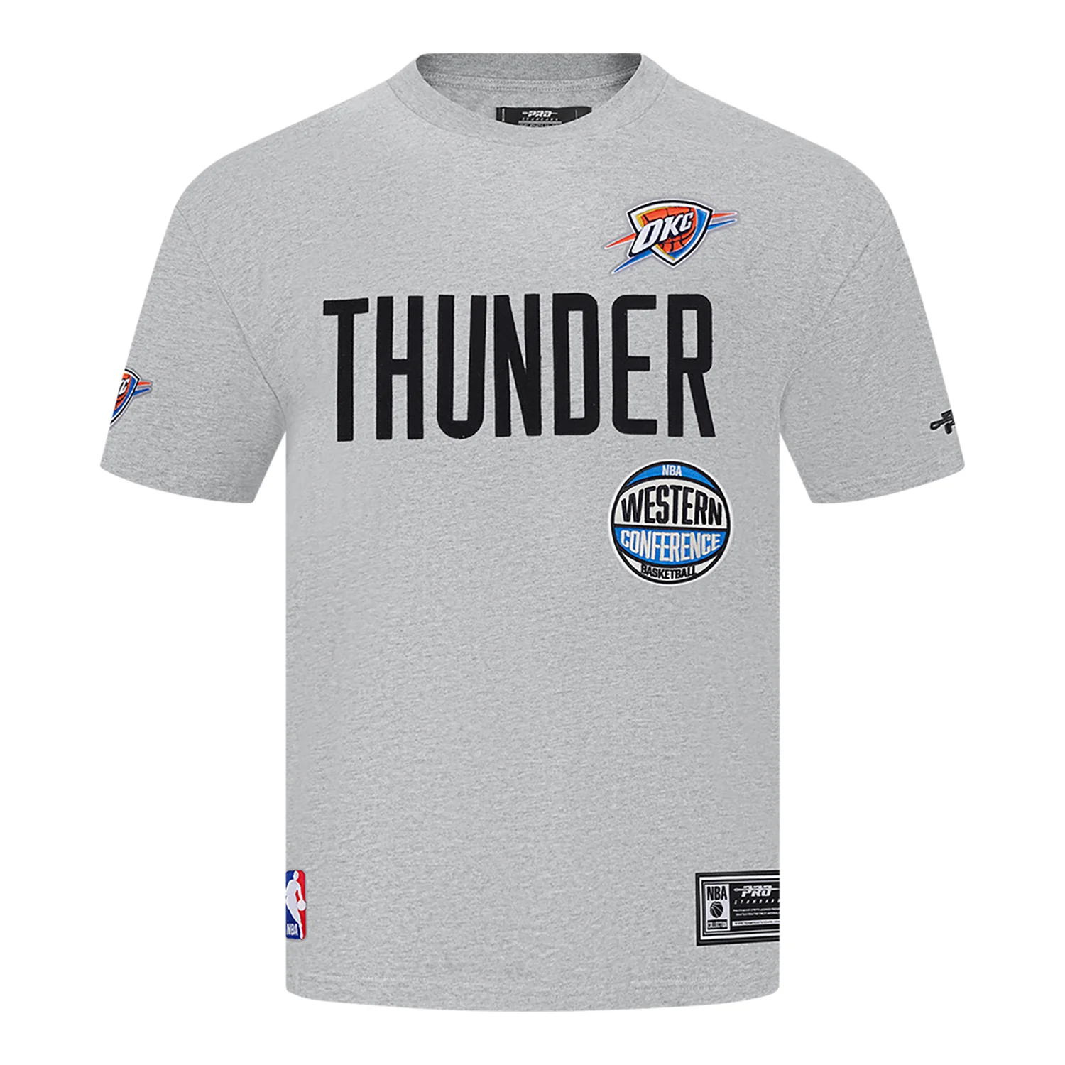 OKC THUNDER PRO STANDARD MODERN ORIGINALS GREY T-SHIRT