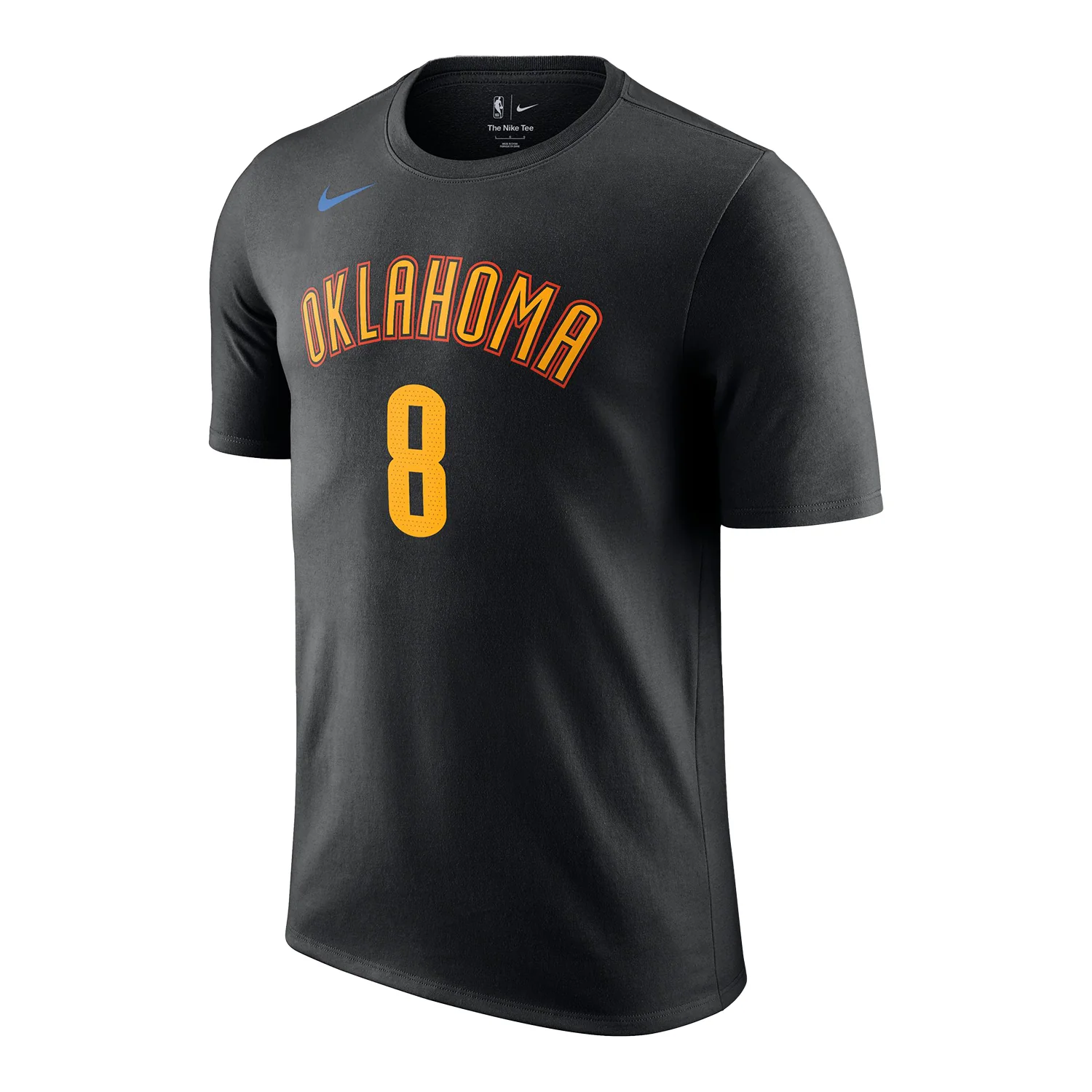 2024-25 OKLAHOMA CITY THUNDER JALEN WILLIAMS #8 CITY EDITION NAME & NUMBER T-SHIRT - Image 2