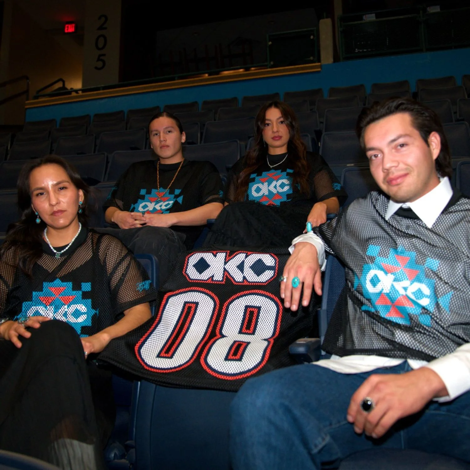 OKC Thunder X Round21 Native Heritage Mesh Top - Image 4