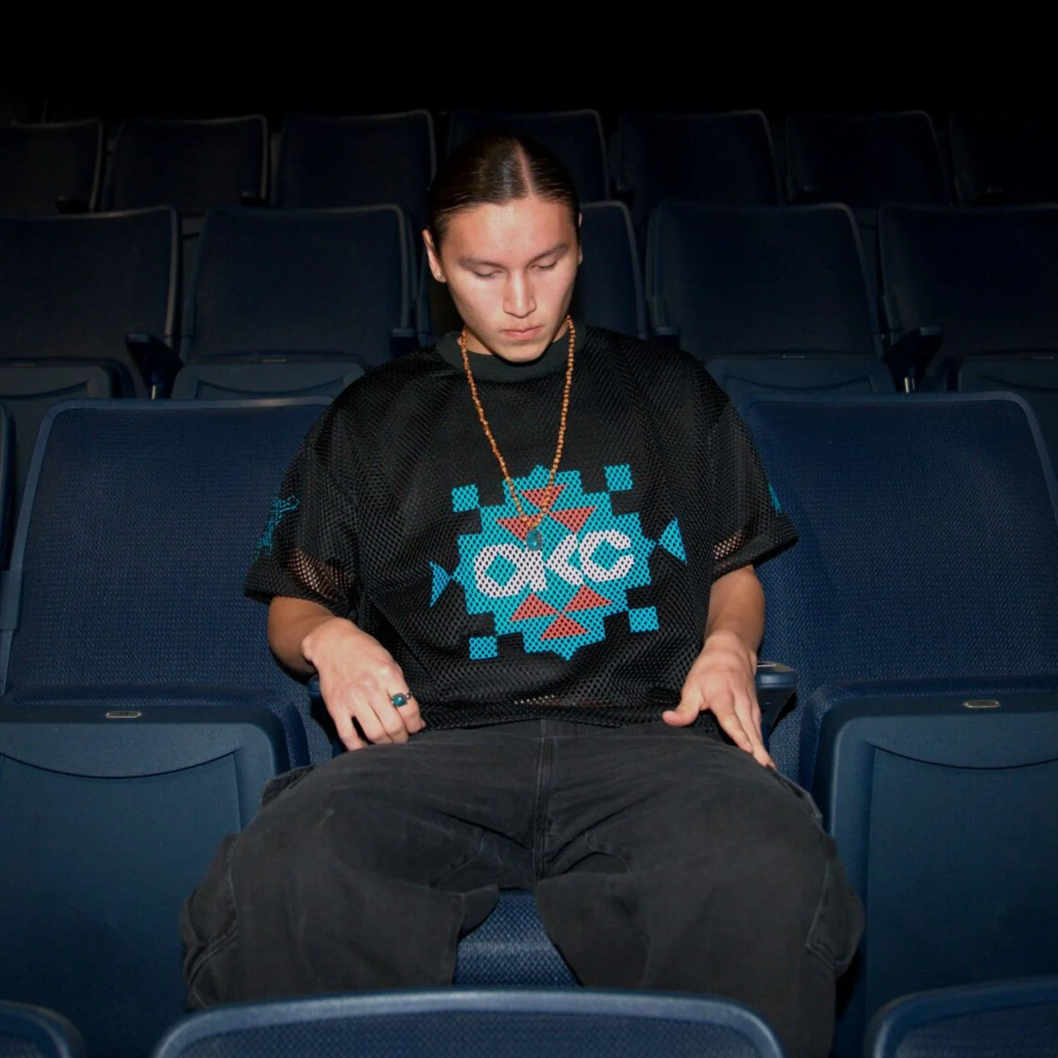 OKC Thunder X Round21 Native Heritage Mesh Top - Image 7