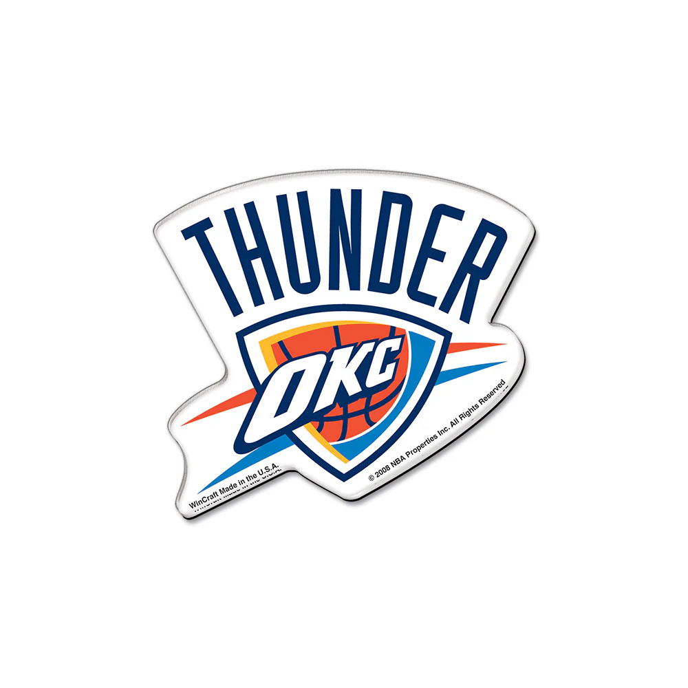 OKLAHOMA CITY THUNDER HD ACRYLIC MAGNET