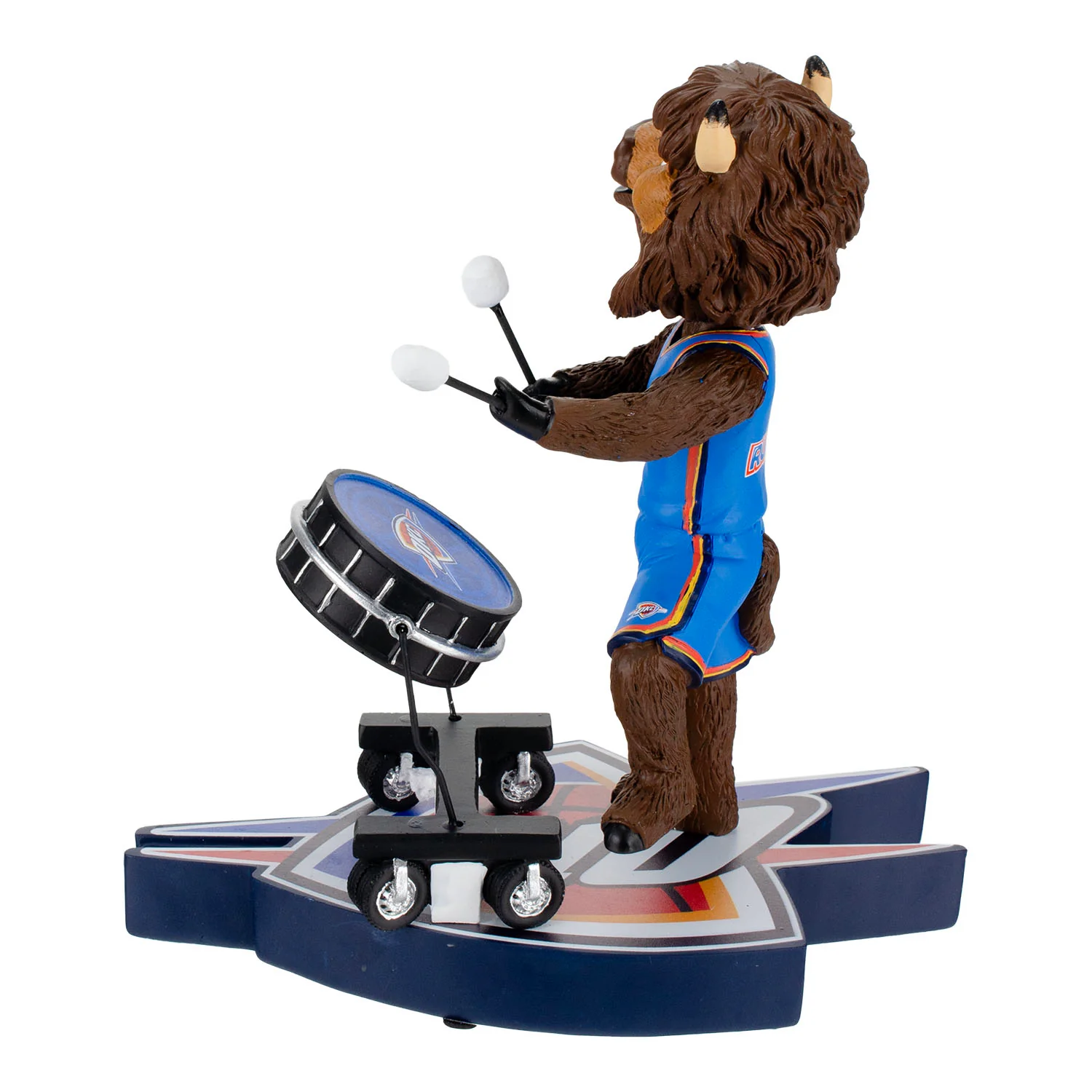 Oklahoma City Thunder Rumble Drum Bobblehead - Image 4