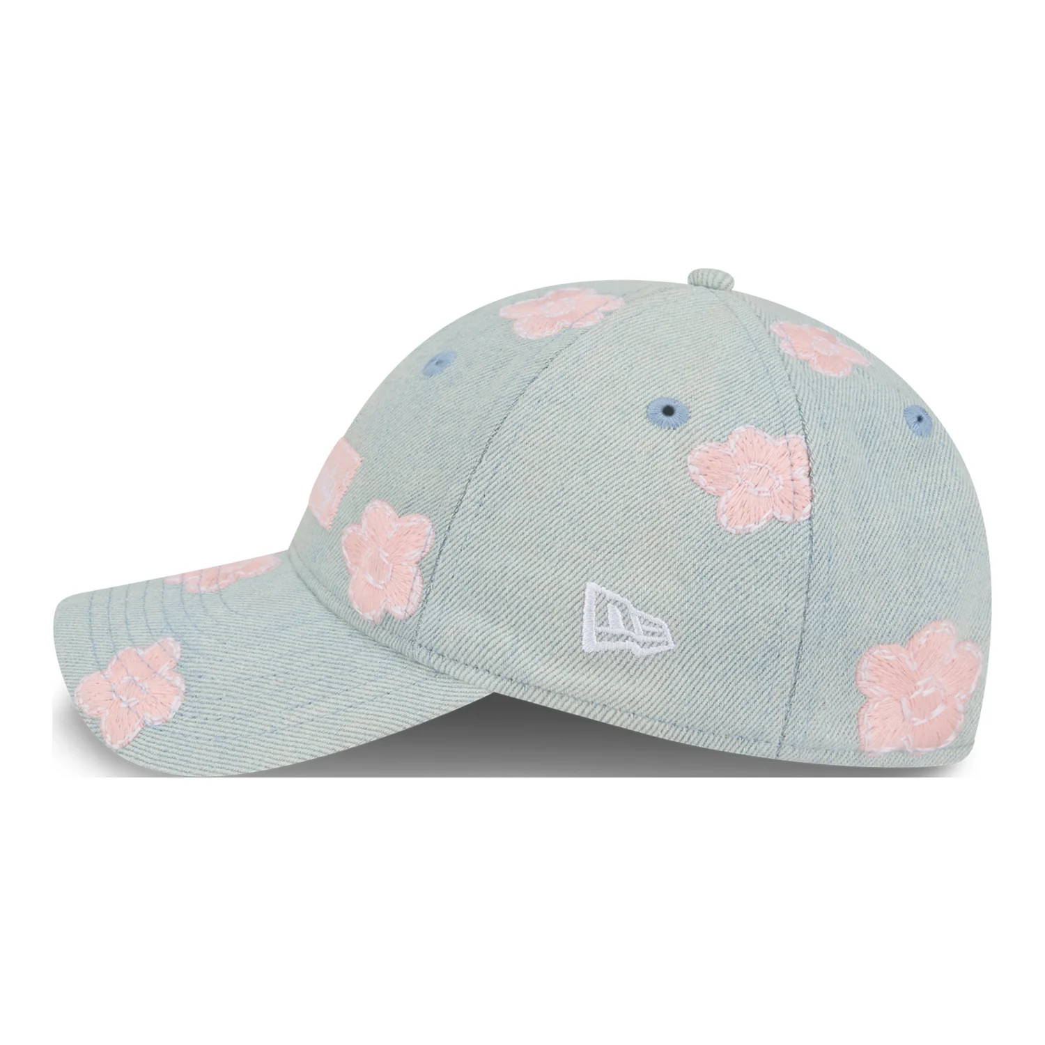 GIRLS OKC THUNDER NEW ERA 920 FLORAL DENIM HAT - Image 4