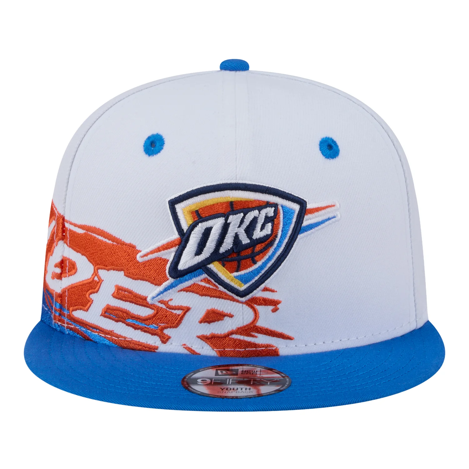 Youth OKC Thunder New Era 9Fifty Swept Snap Hat - Image 6