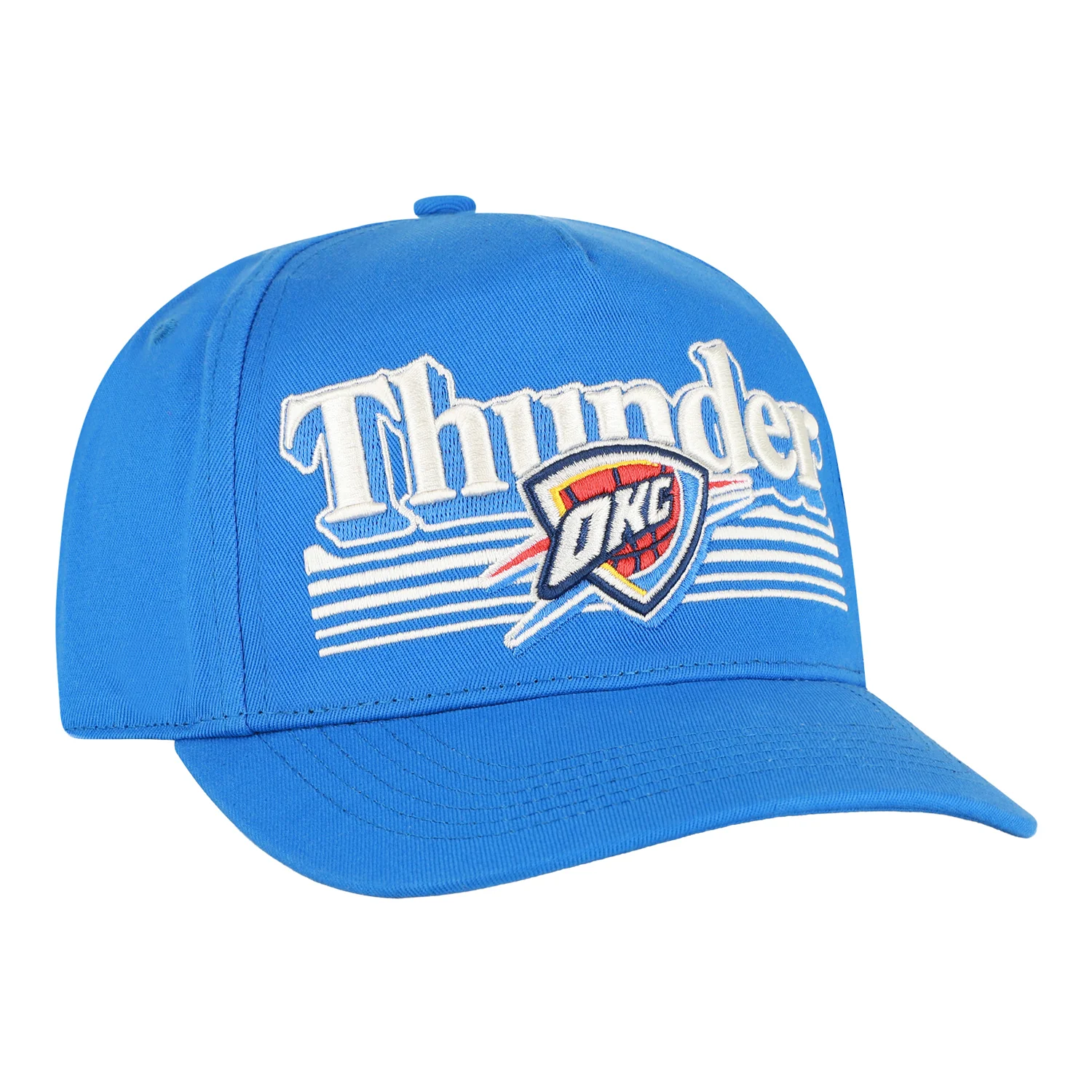 Youth OKC Thunder 47 Brand Script Fade Hitch Hat - Image 3