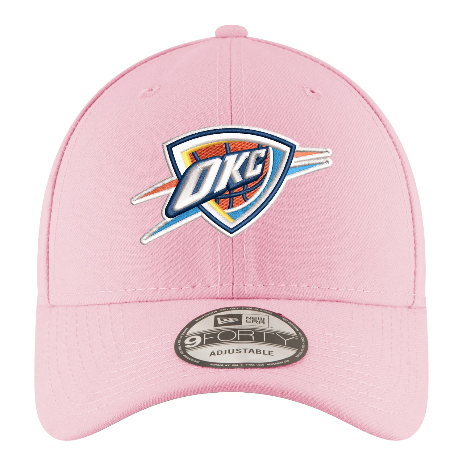 GIRLS OKC THUNDER NEW ERA 940 PINK ADJUSTABLE HAT - Image 3