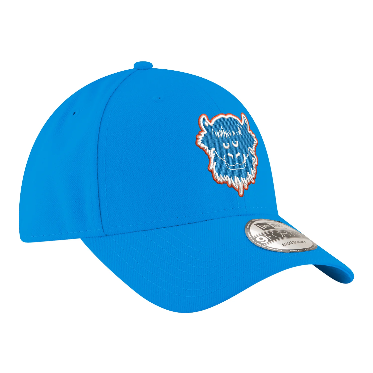 Youth OKC Thunder New Era 940 Rumble Blue Adjustable Hat - Image 2