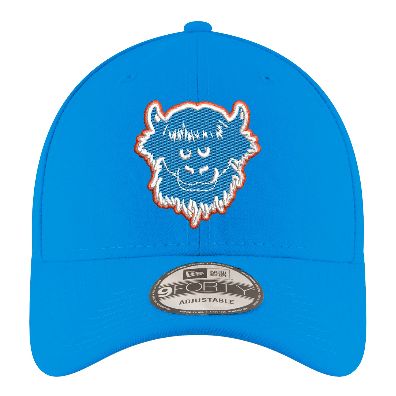 Youth OKC Thunder New Era 940 Rumble Blue Adjustable Hat - Image 3