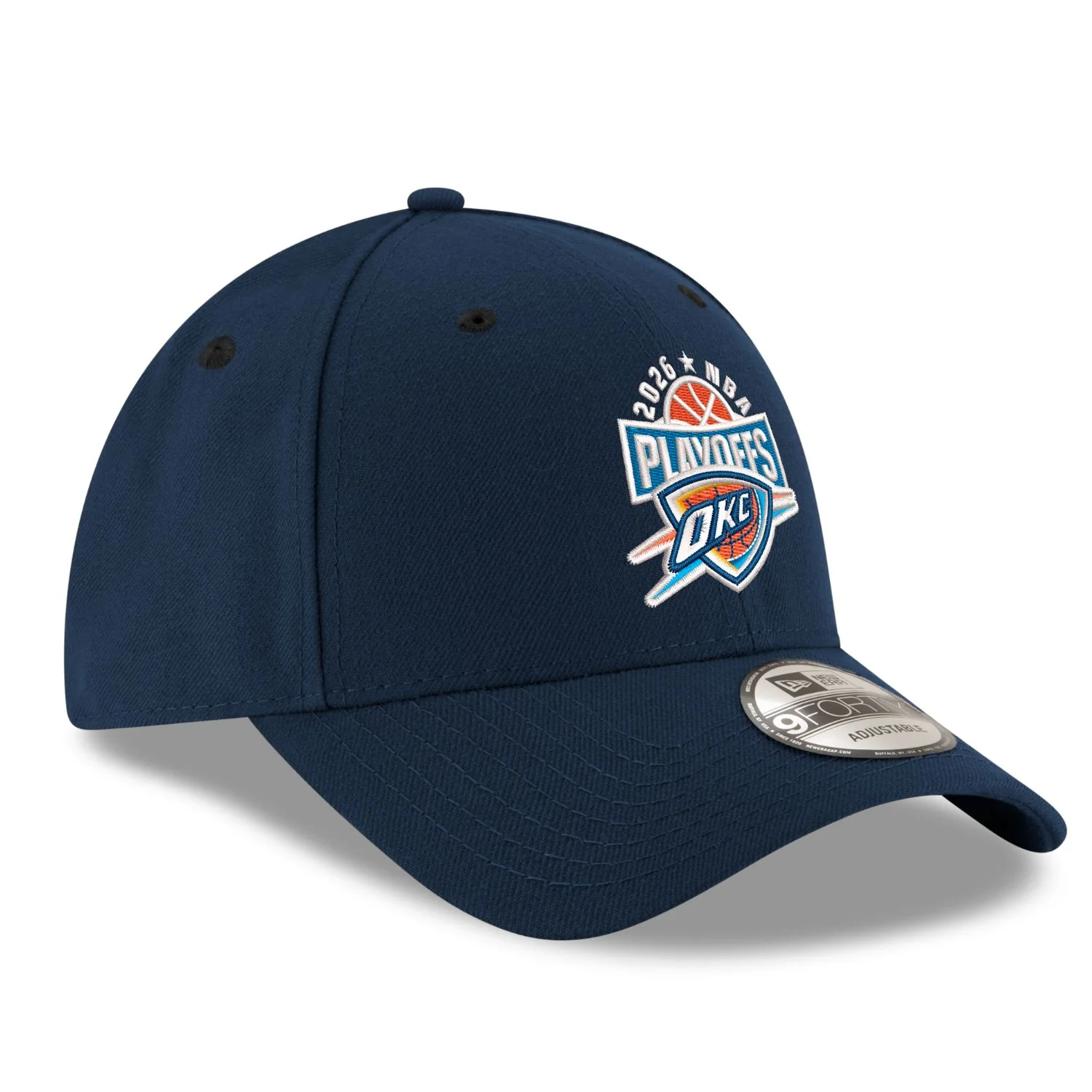 Youth OKC Thunder New Era 9Forty 2026 Playoffs Basketball Hat - Image 3