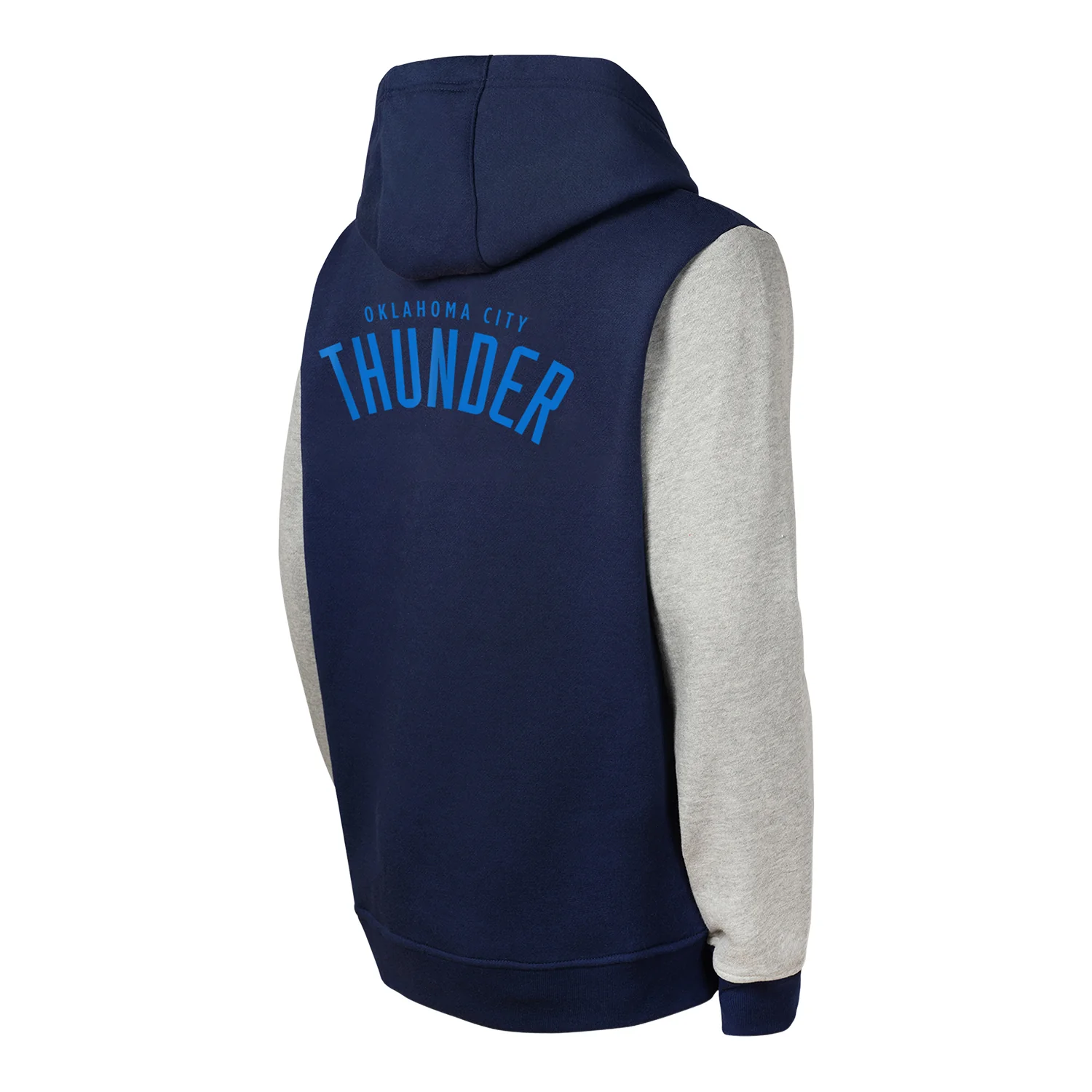 Youth Oklahoma City Thunder Outerstuff Fair Catch Fleece Hooded Sweatshirt - Image 2