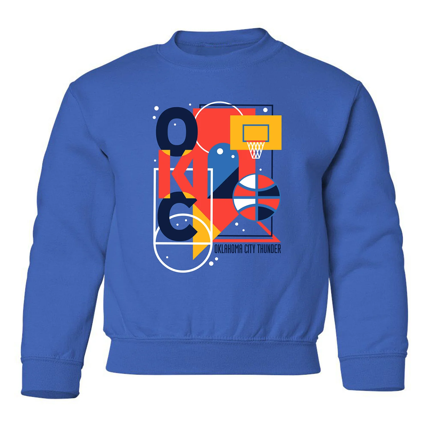 Youth OKC Thunder Mural Crewneck
