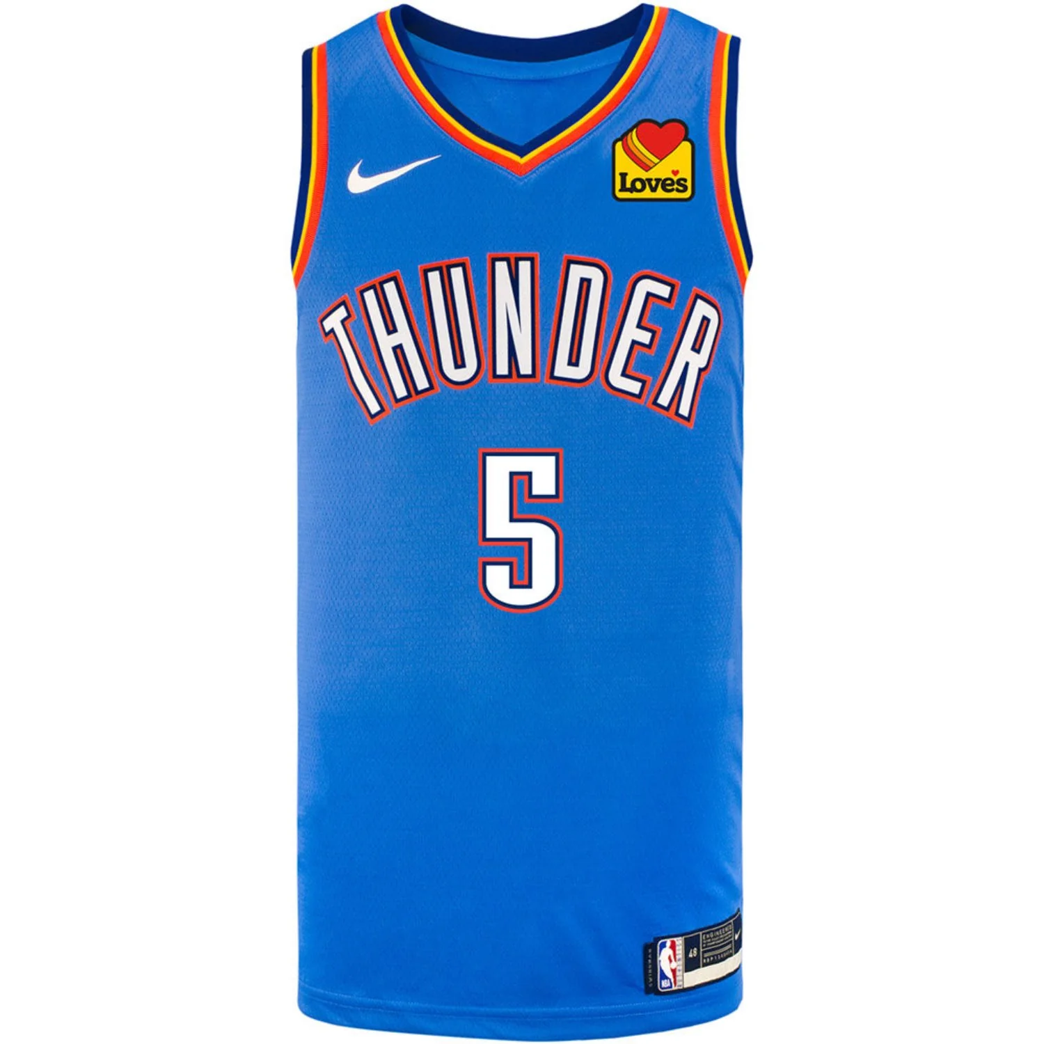 OKLAHOMA CITY THUNDER LUGUENTZ DORT ICON SWINGMAN JERSEY - 2025-26 - Image 3