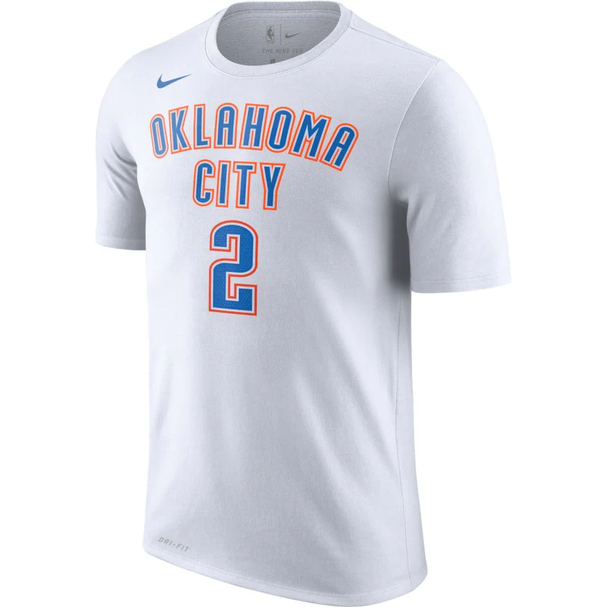 OKLAHOMA CITY THUNDER NIKE ASSOCIATION EDITION SHAI GILGEOUS-ALEXANDER NAME AND NUMBER TEE - Image 2